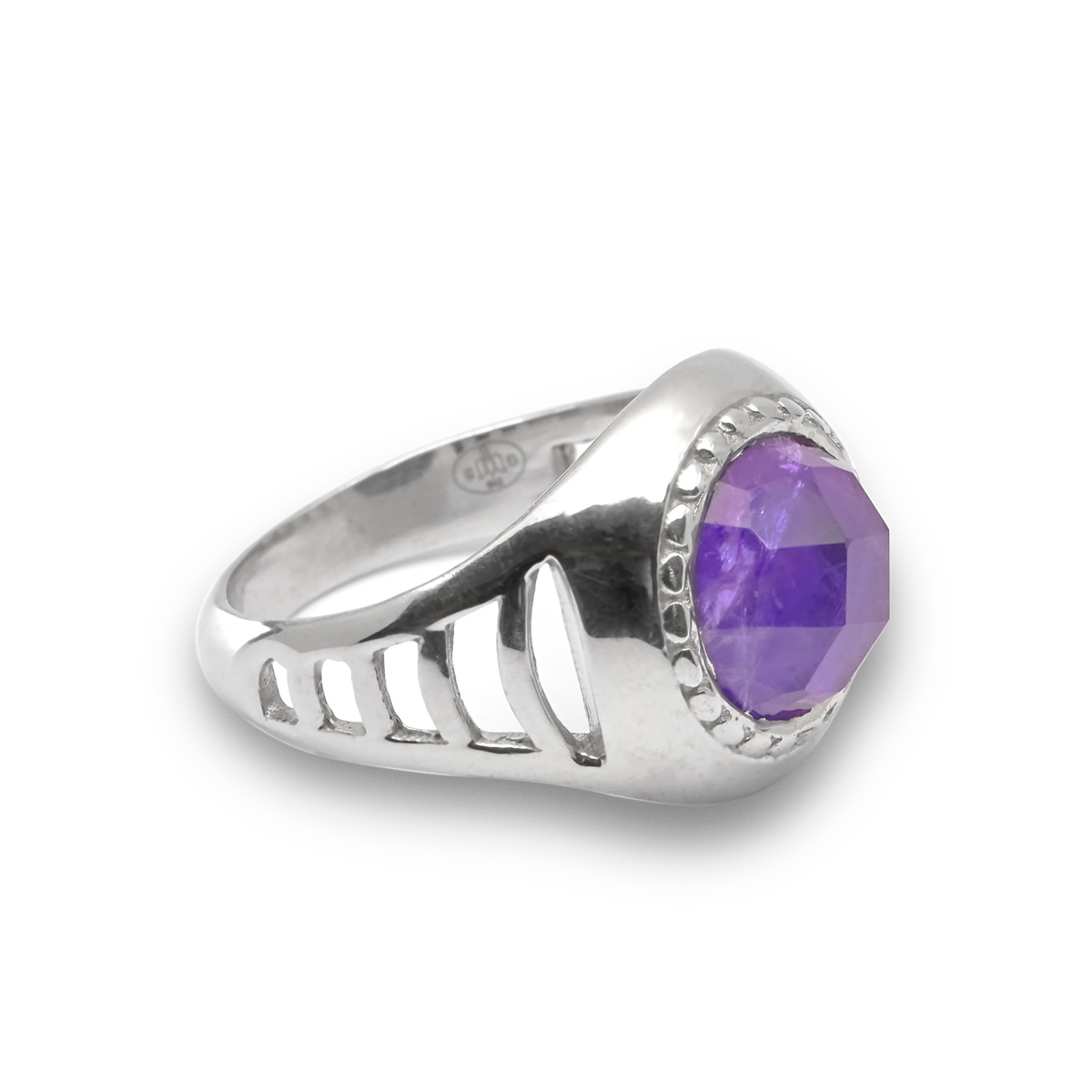 Bague amethyste argent Violette